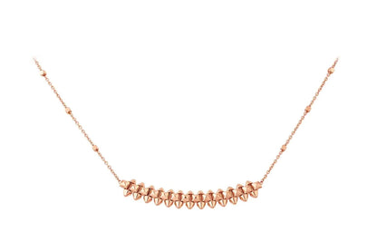 [⭐Spark]CLASH PINK GOLD NECKLACE
