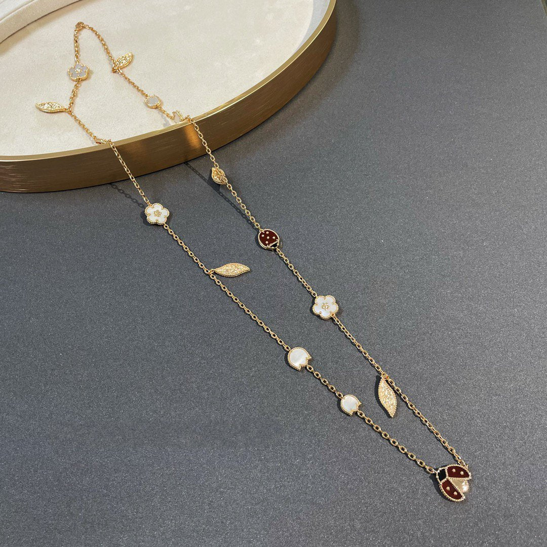 [⭐Spark]LUCKY SPRING 15 MOTIFS GOLD NECKLACE