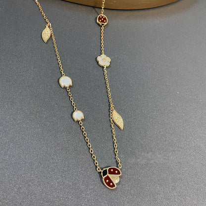 [⭐Spark]LUCKY SPRING 15 MOTIFS GOLD NECKLACE