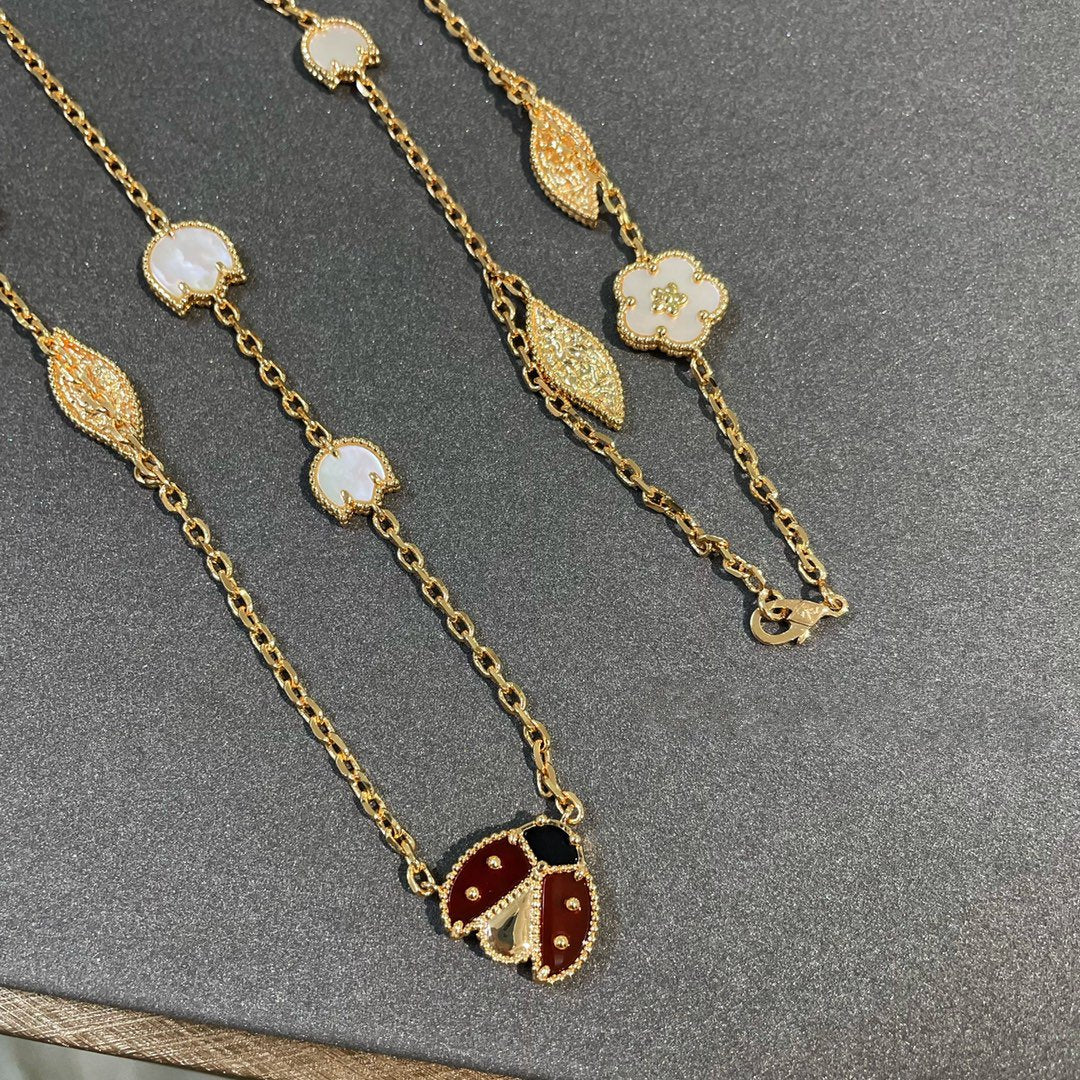 [⭐Spark]LUCKY SPRING 15 MOTIFS GOLD NECKLACE