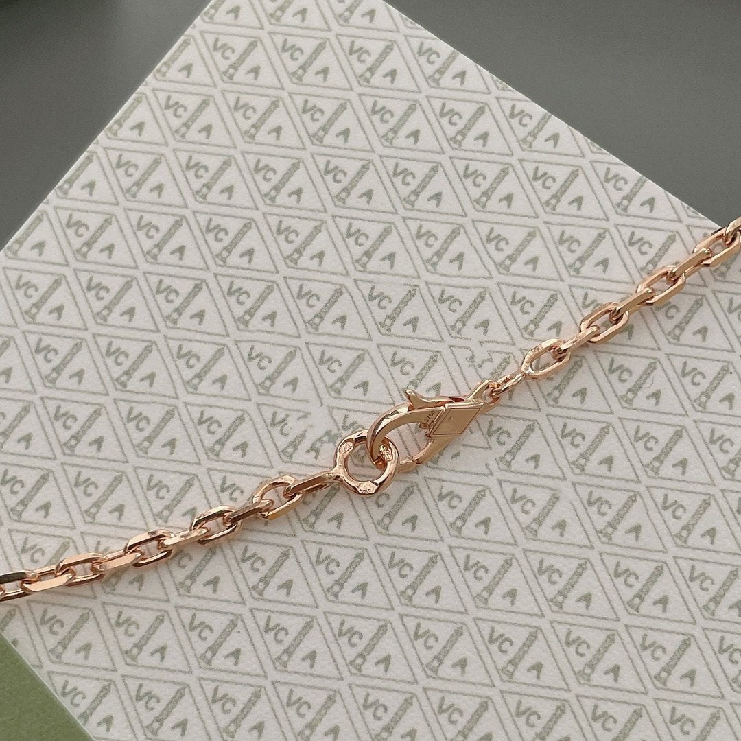 [⭐Spark]LUCKY SPRING 15 MOTIFS ROSE GOLD NECKLACE