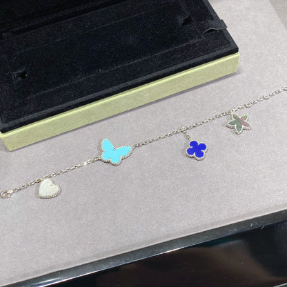 [⭐Spark]LUCKY SPRING SILVER BRACELET 4 MOTIF
