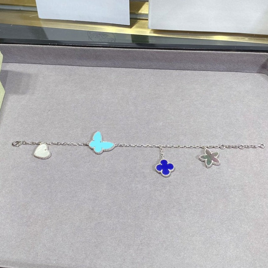 [⭐Spark]LUCKY SPRING SILVER BRACELET 4 MOTIF