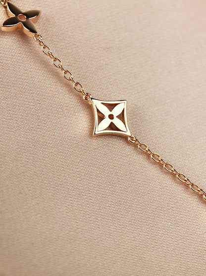[⭐Spark]STAR AND SUN 7 MOTIFS GOLD BRACELET