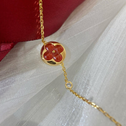 [⭐Spark]SUN PEDANT CARNELIAN BRACELET
