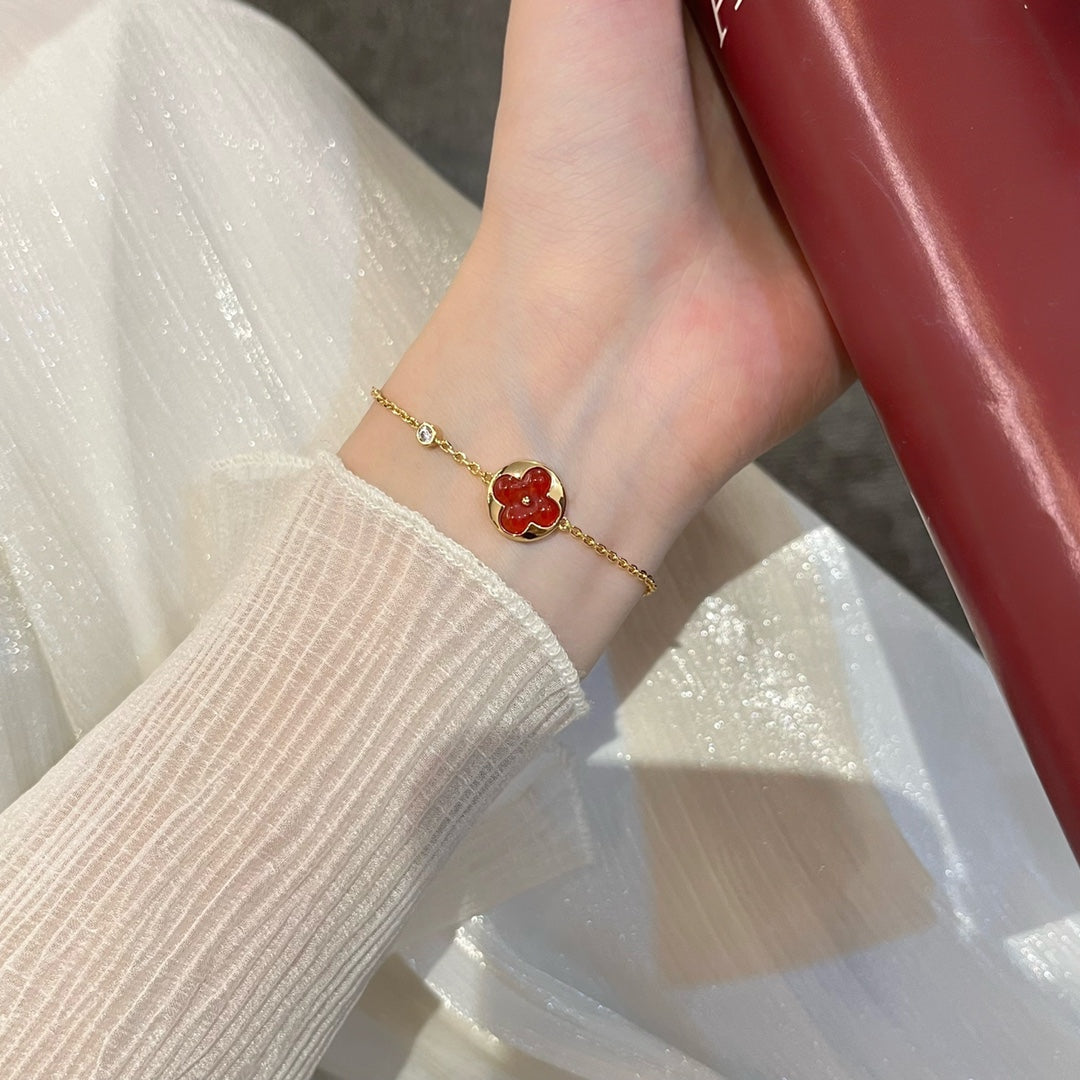 [⭐Spark]SUN PEDANT CARNELIAN BRACELET