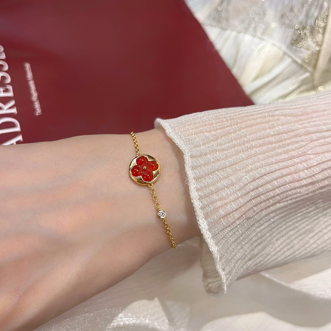 [⭐Spark]SUN PEDANT CARNELIAN BRACELET
