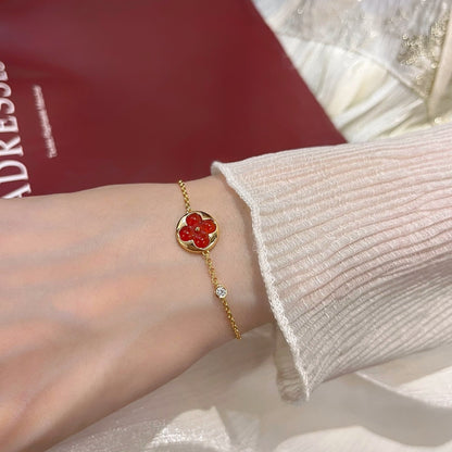 [⭐Spark]SUN PEDANT CARNELIAN BRACELET
