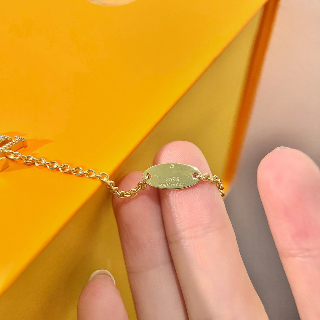 [⭐Spark]LOGO STAR MOTIF GOLD BRACELET