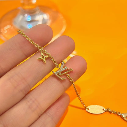 [⭐Spark]LOGO STAR MOTIF GOLD BRACELET