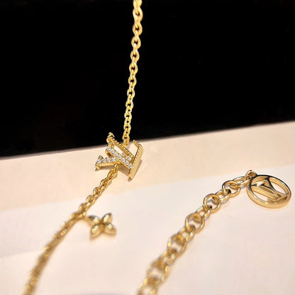 [⭐Spark]LOGO STAR MOTIF GOLD BRACELET