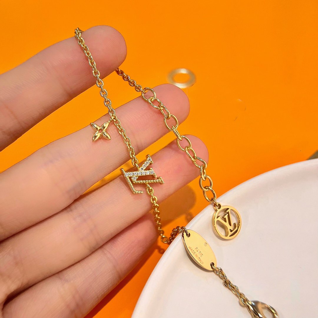 [⭐Spark]LOGO STAR MOTIF GOLD BRACELET