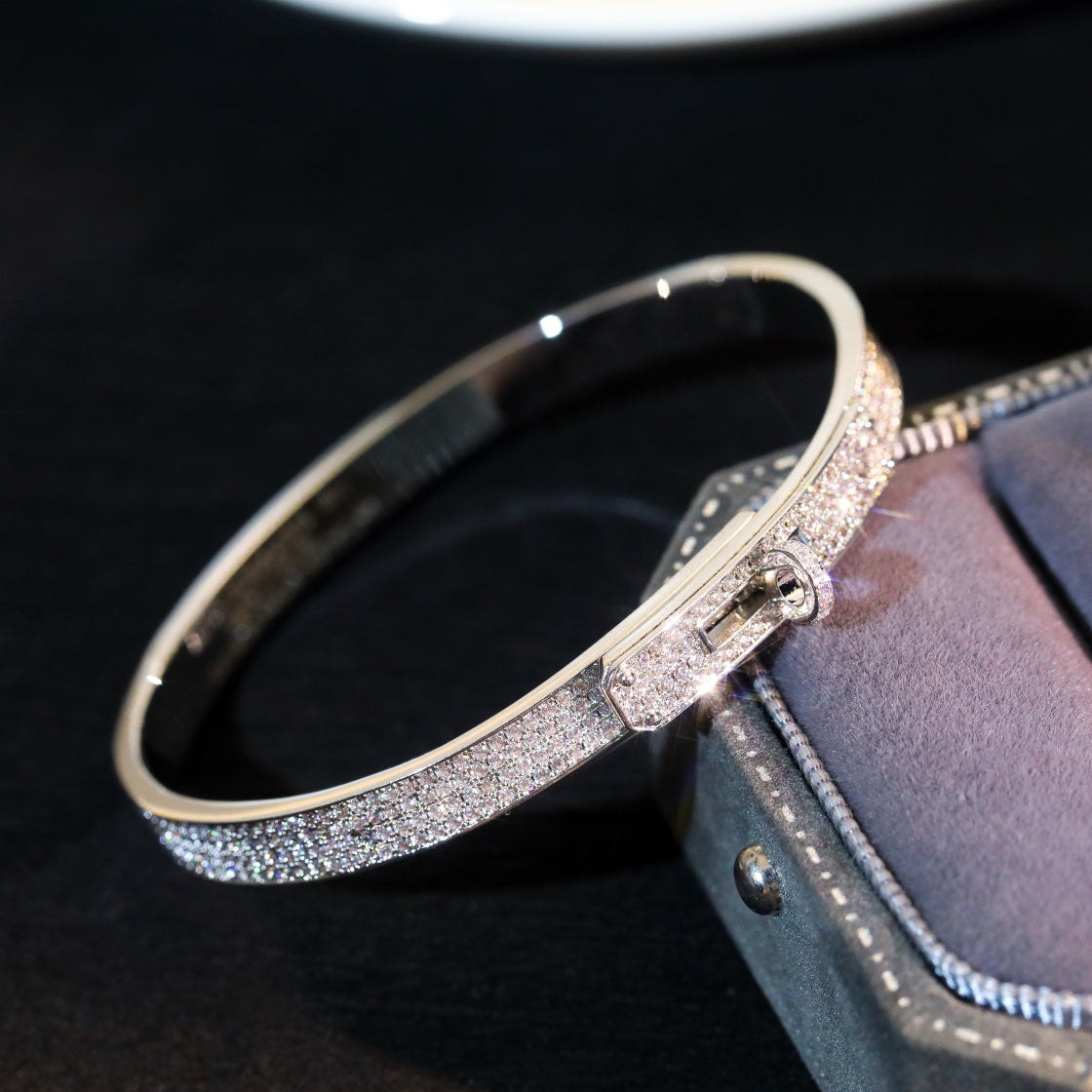 [⭐Spark]KELLY BRACELET DIAMOND PAVED