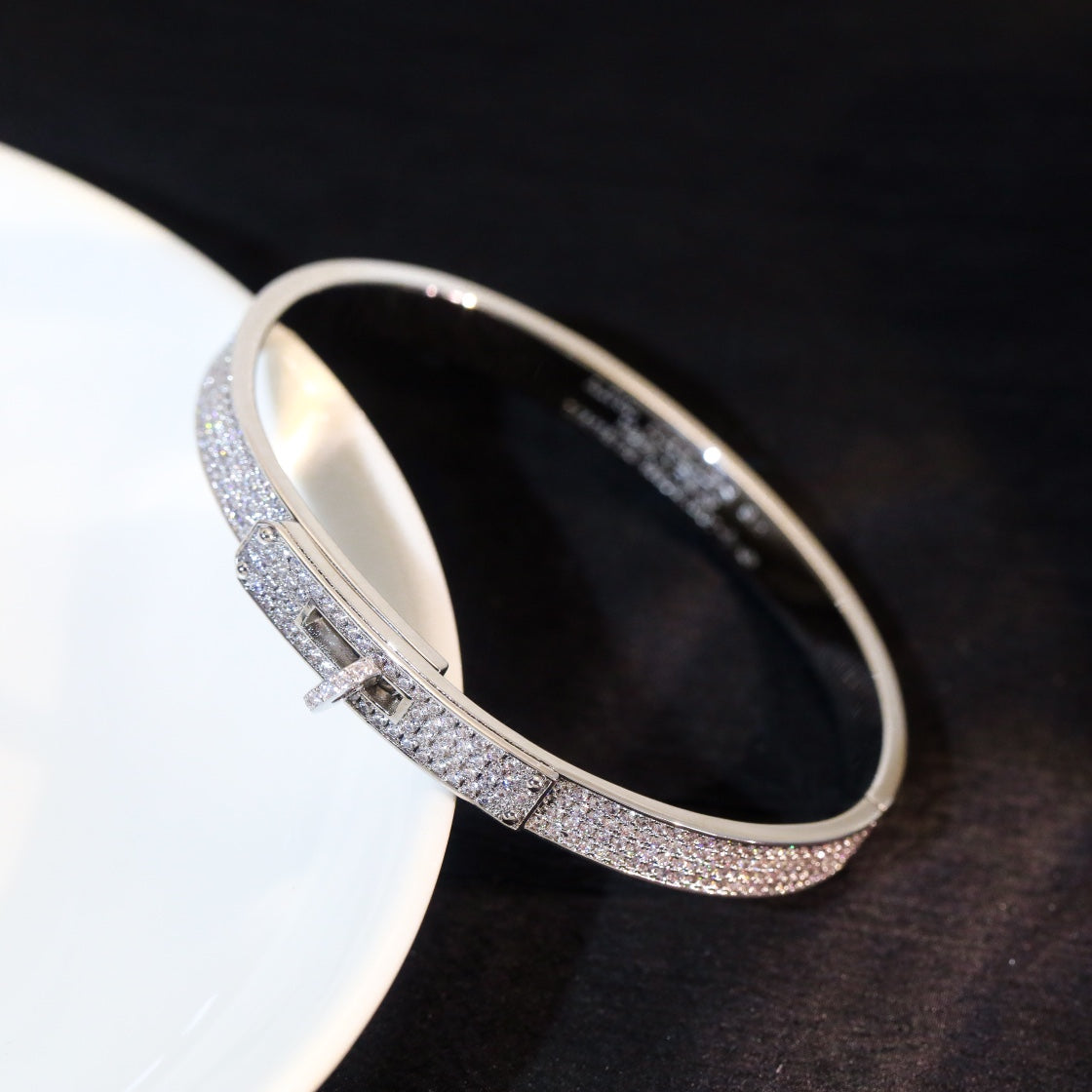 [⭐Spark]KELLY BRACELET DIAMOND PAVED