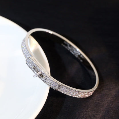 [⭐Spark]KELLY BRACELET DIAMOND PAVED