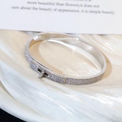 [⭐Spark]KELLY BRACELET DIAMOND PAVED