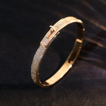 [⭐Spark]KELLY BRACELET DIAMOND PAVED