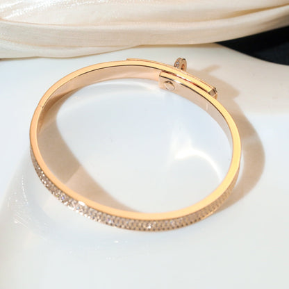 [⭐Spark]KELLY BRACELET DIAMOND PAVED