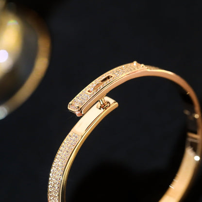 [⭐Spark]KELLY BRACELET DIAMOND PAVED