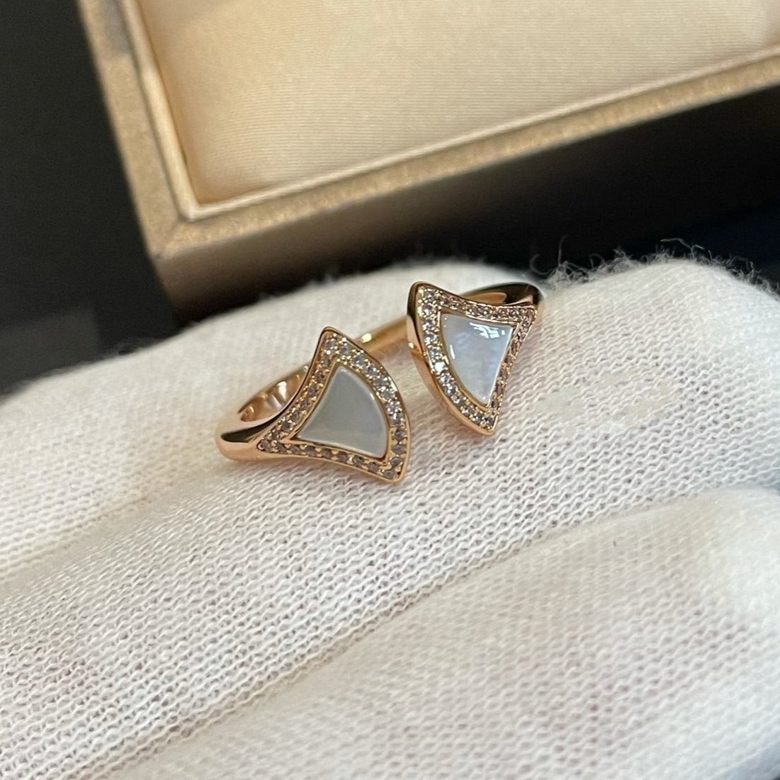[⭐Spark]DREAM MOP DIAMOND OPEN RING