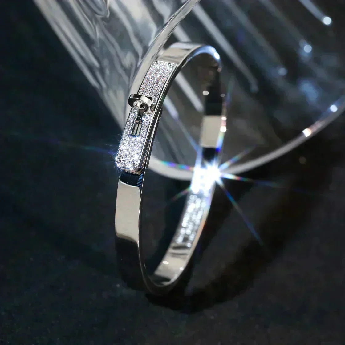 [⭐Spark]KELLY SILVER DIAMOND BRACELET