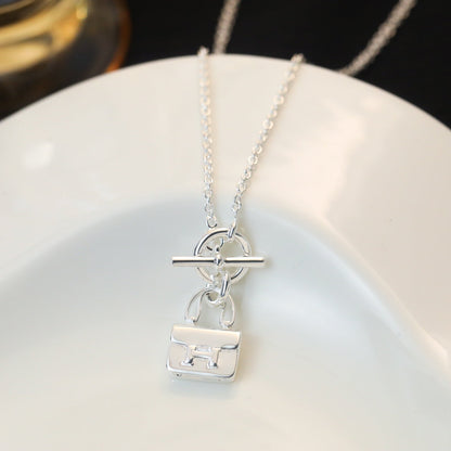 [⭐Spark]POP H PEDANT SILVER NECKLACE