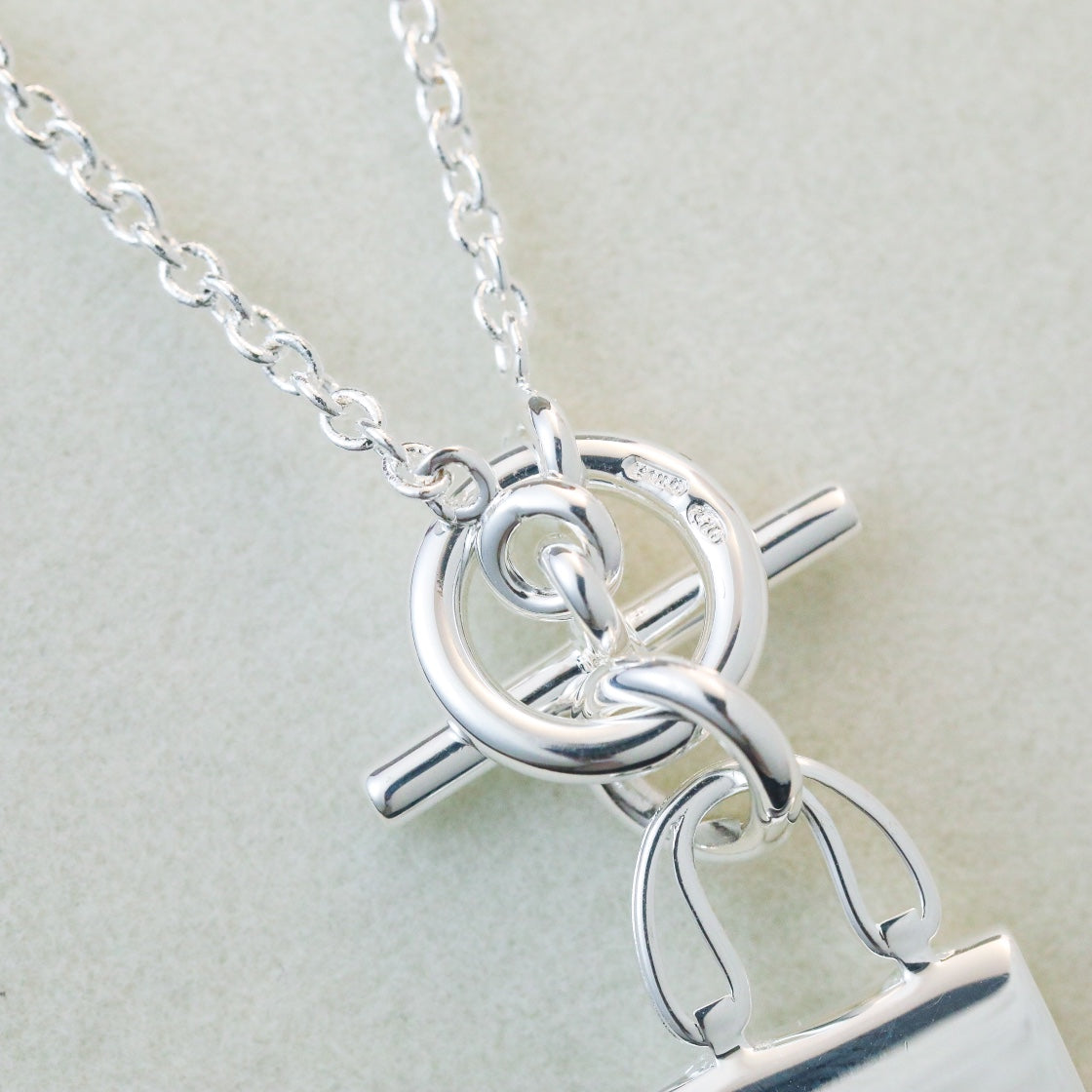 [⭐Spark]POP H PEDANT SILVER NECKLACE