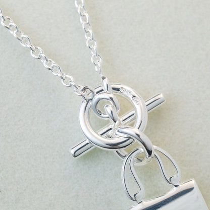 [⭐Spark]POP H PEDANT SILVER NECKLACE