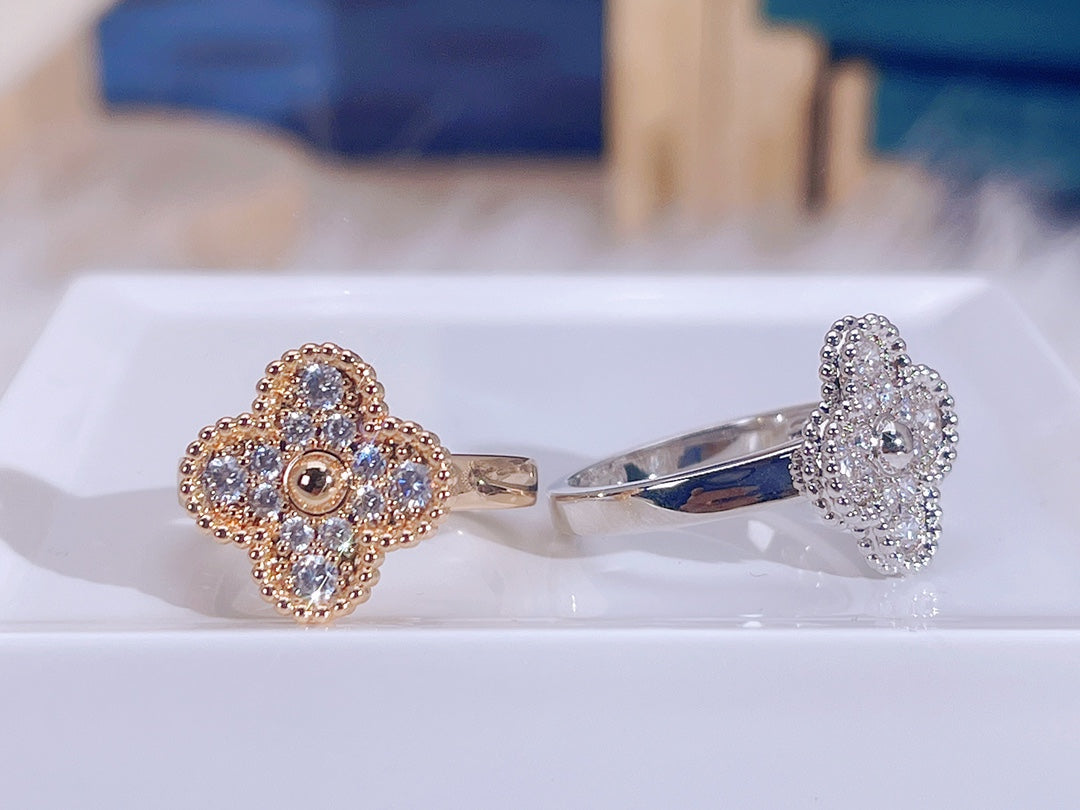 [⭐Spark]CLOVER DIAMOND RING