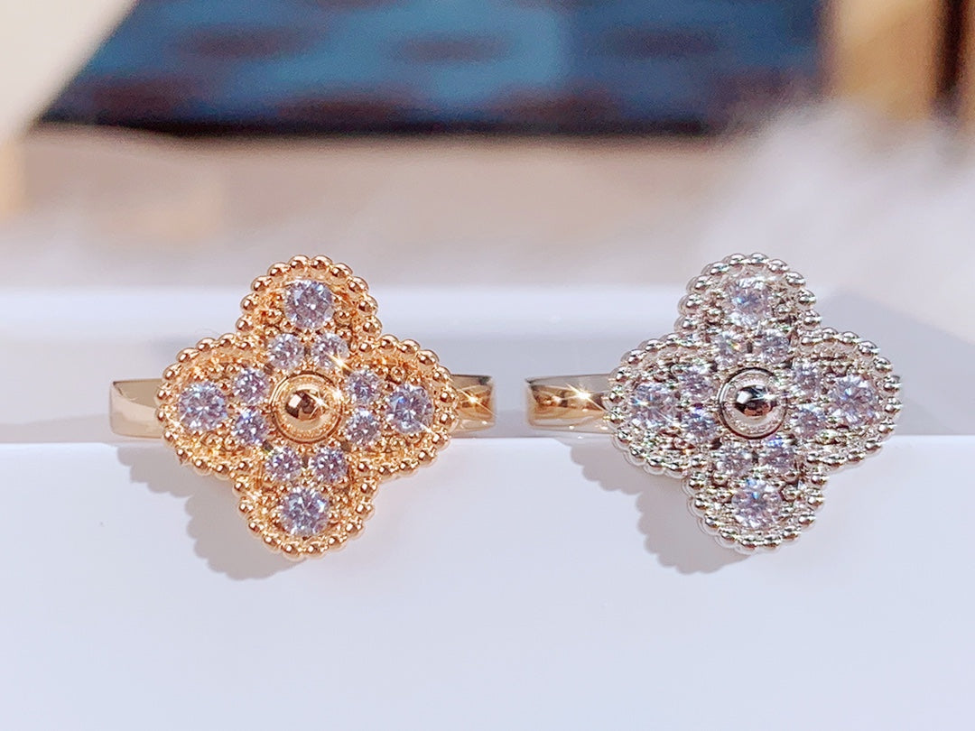 [⭐Spark]CLOVER DIAMOND RING