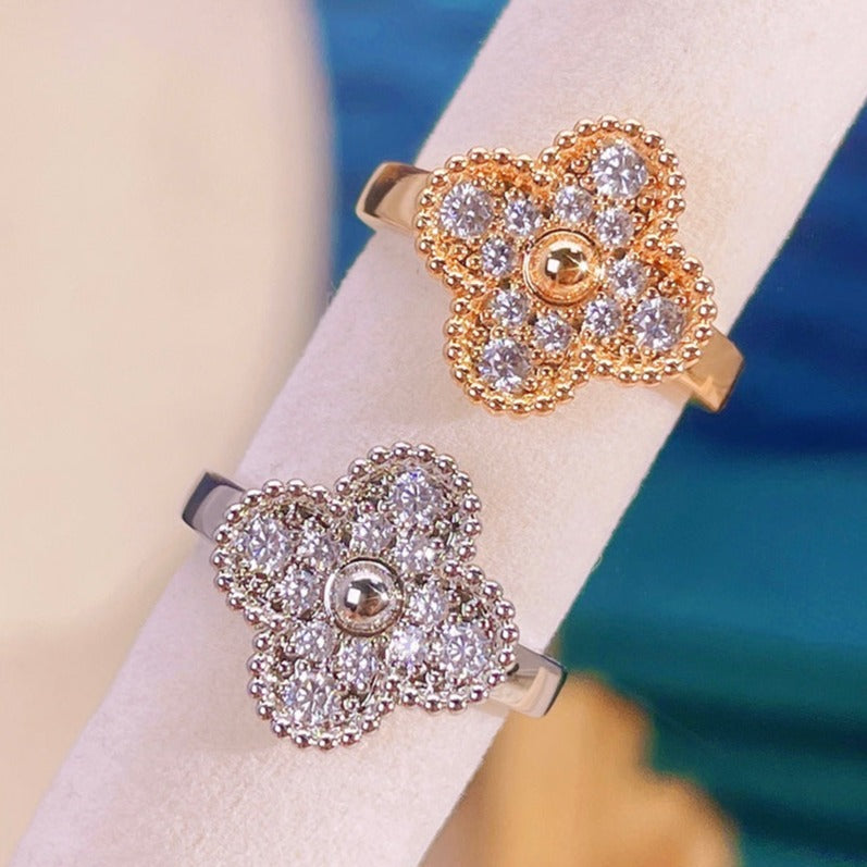 [⭐Spark]CLOVER DIAMOND RING