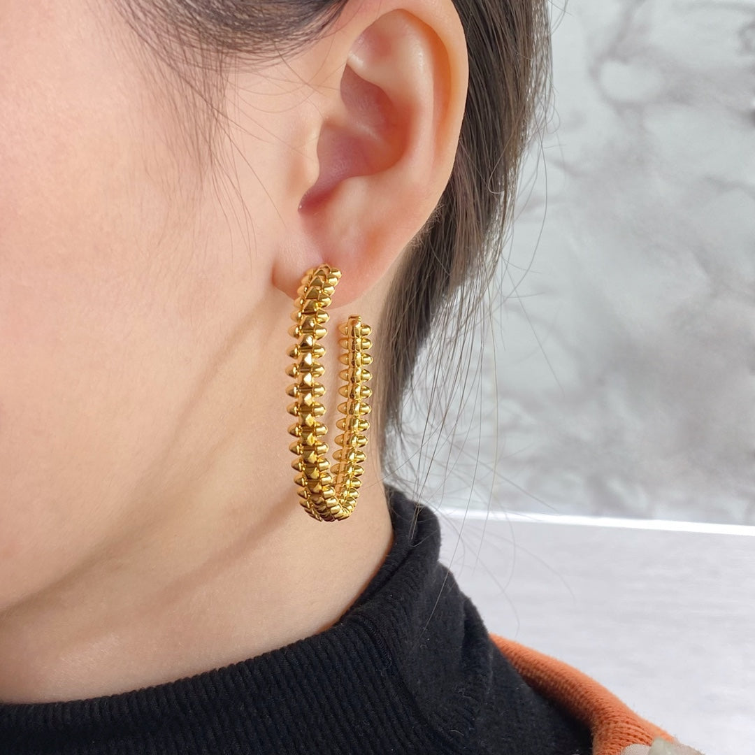 [⭐Spark]CLASH HOOP EARRINGS