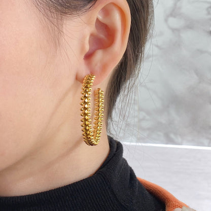 [⭐Spark]CLASH HOOP EARRINGS