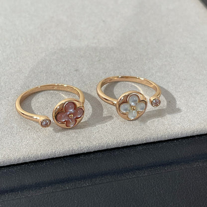 [⭐Spark]SUN 1 DIAMOND PINK MOP RING