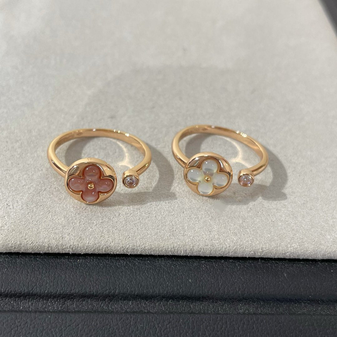[⭐Spark]SUN 1 DIAMOND PINK MOP RING