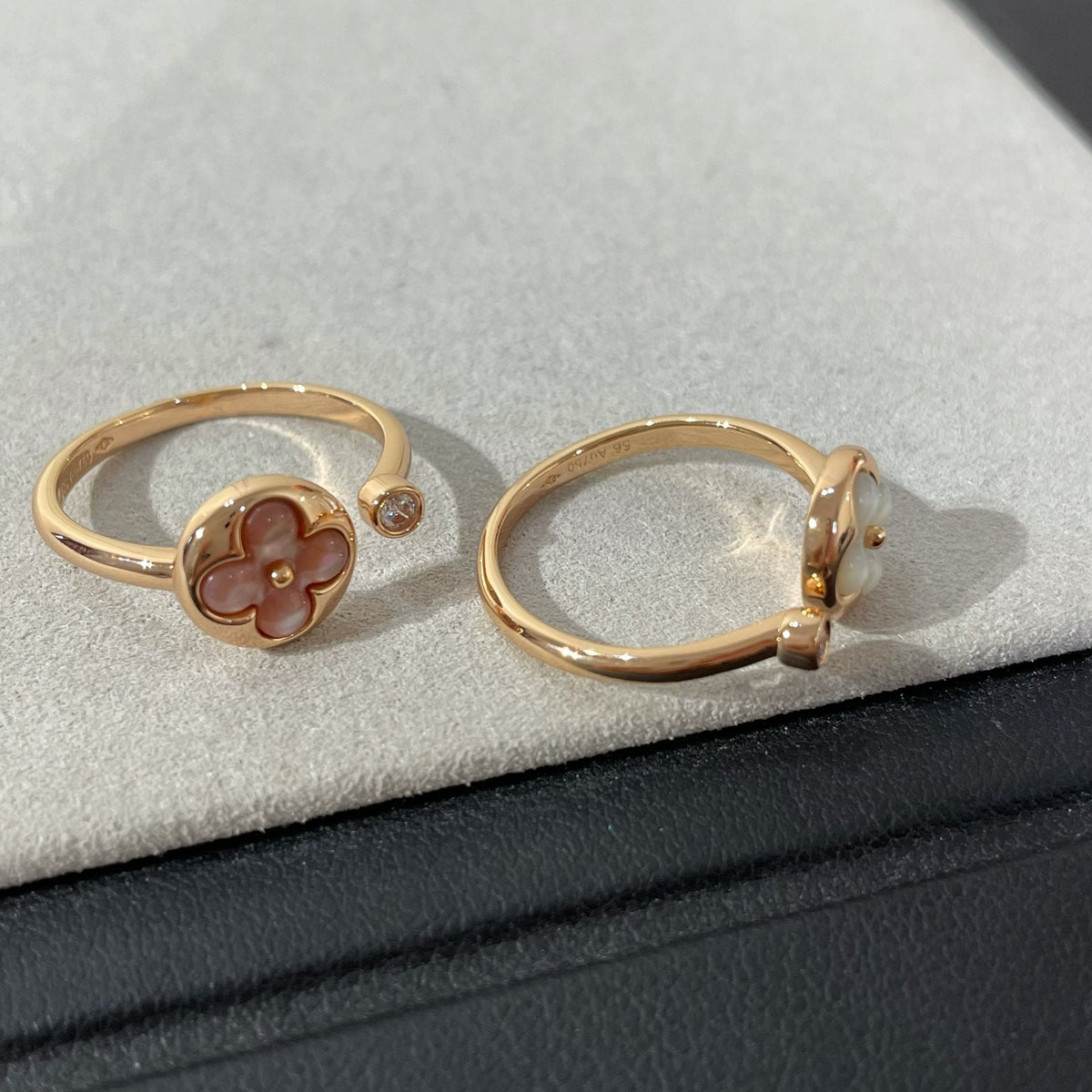 [⭐Spark]SUN 1 DIAMOND PINK MOP RING