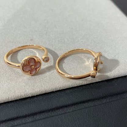 [⭐Spark]SUN 1 DIAMOND PINK MOP RING