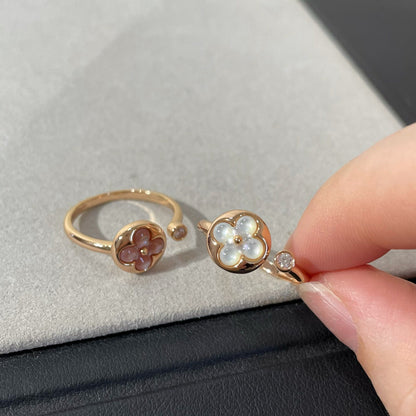 [⭐Spark]SUN 1 DIAMOND PINK MOP RING