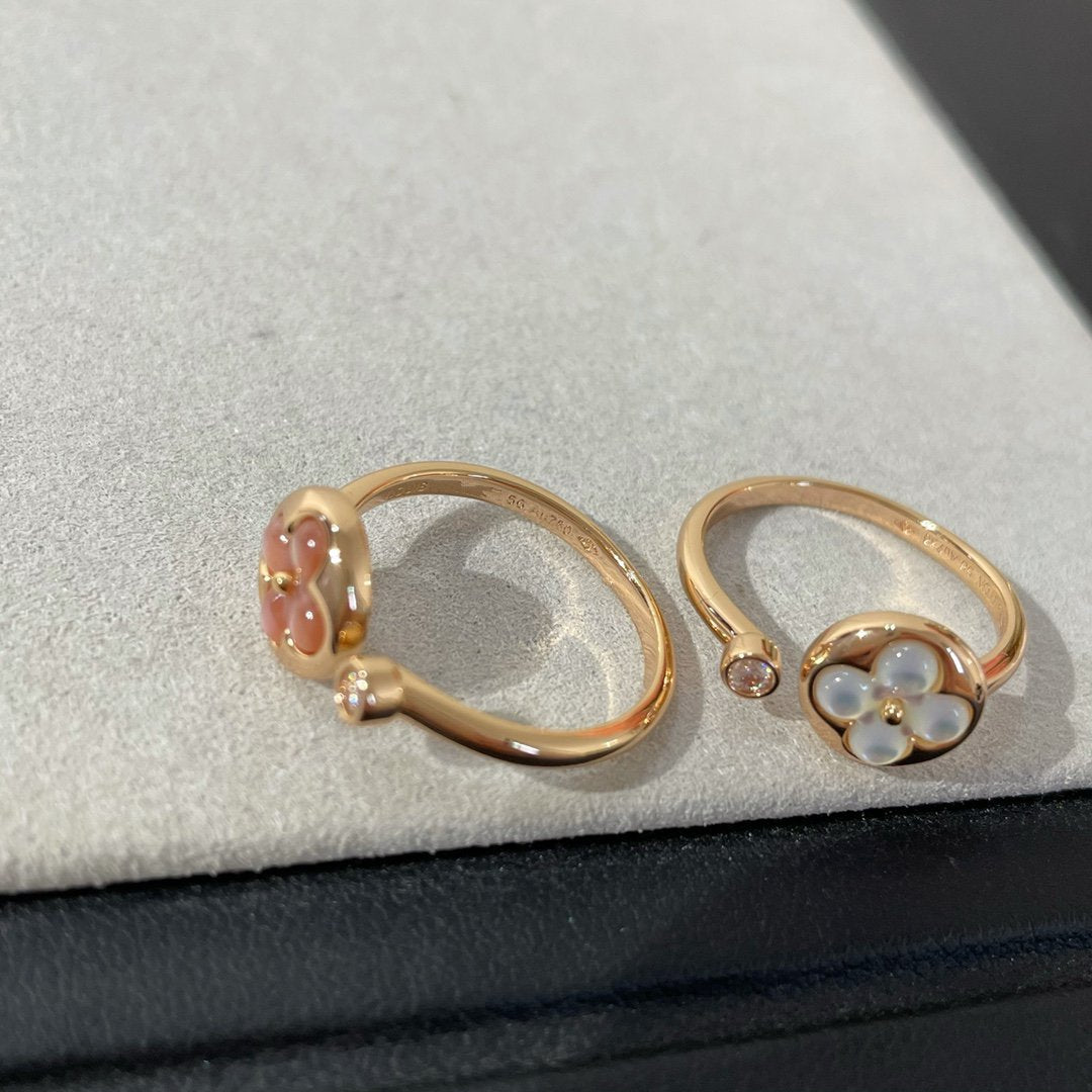 [⭐Spark]SUN 1 DIAMOND PINK MOP RING