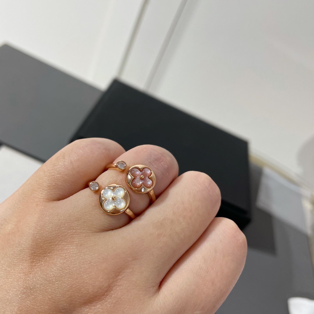 [⭐Spark]SUN 1 DIAMOND PINK MOP RING