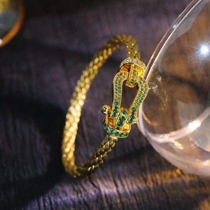 [⭐Spark]FORCE 10 GOLD GREEN DIAMOND PAVED