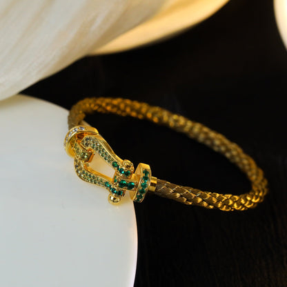 [⭐Spark]FORCE 10 GOLD GREEN DIAMOND PAVED
