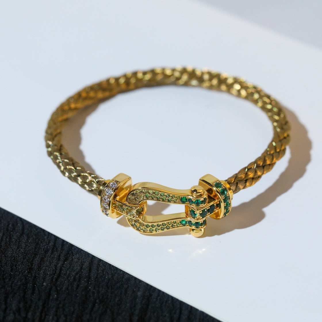[⭐Spark]FORCE 10 GOLD GREEN DIAMOND PAVED
