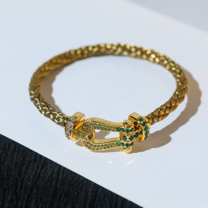 [⭐Spark]FORCE 10 GOLD GREEN DIAMOND PAVED