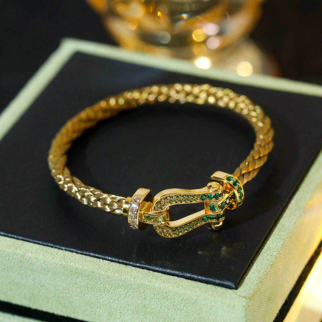 [⭐Spark]FORCE 10 GOLD GREEN DIAMOND PAVED