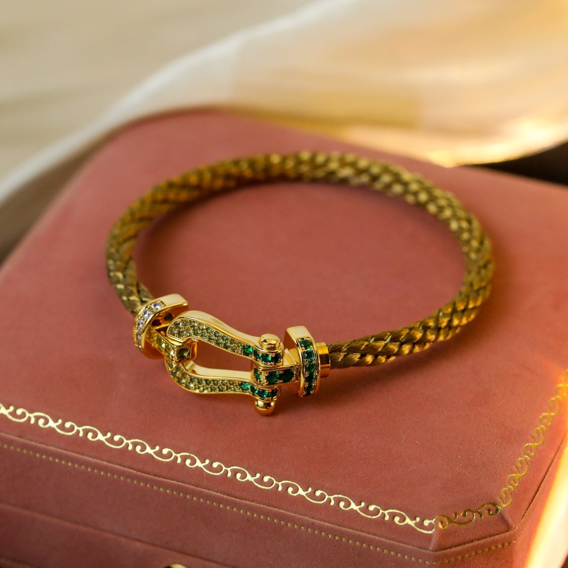 [⭐Spark]FORCE 10 GOLD GREEN DIAMOND PAVED