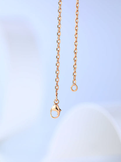 [⭐Spark]H CAGE PINK GOLD NECKLACE