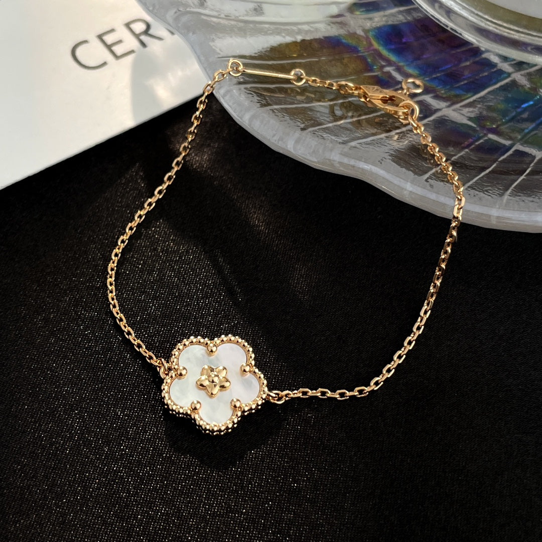 [⭐Spark]LUCKY SPRING ROSE GOLD MOP BRACELET