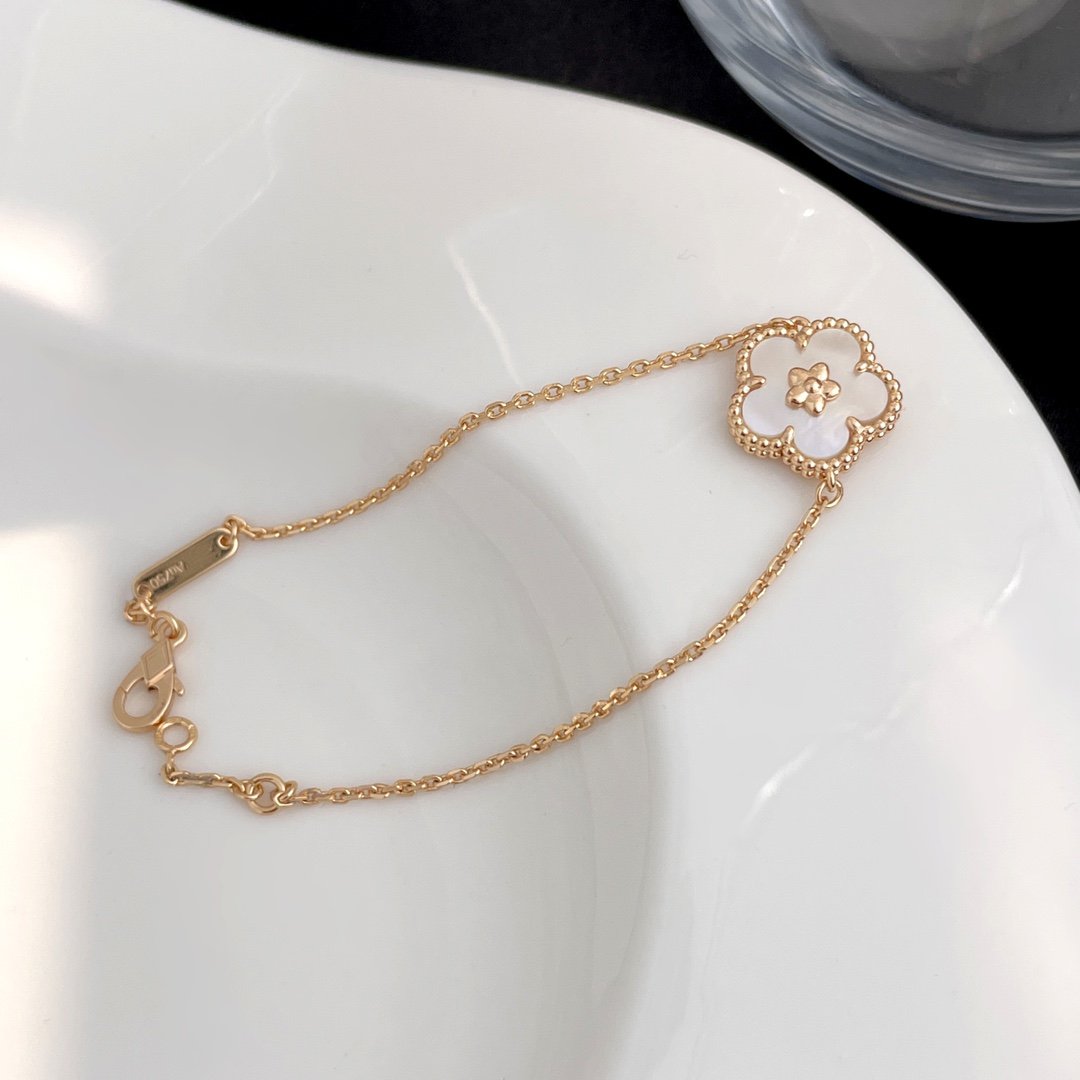 [⭐Spark]LUCKY SPRING ROSE GOLD MOP BRACELET