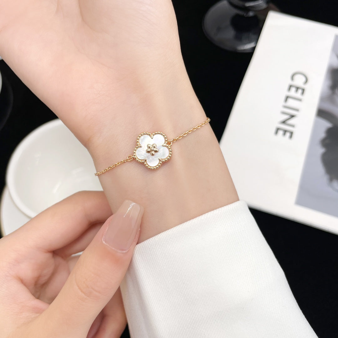 [⭐Spark]LUCKY SPRING ROSE GOLD MOP BRACELET